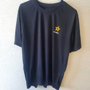 U.S. Army Black Tee with Yellow Star